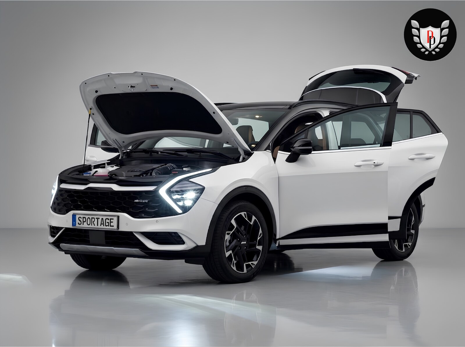 Kia Sportage GT Line con sportelli aperti